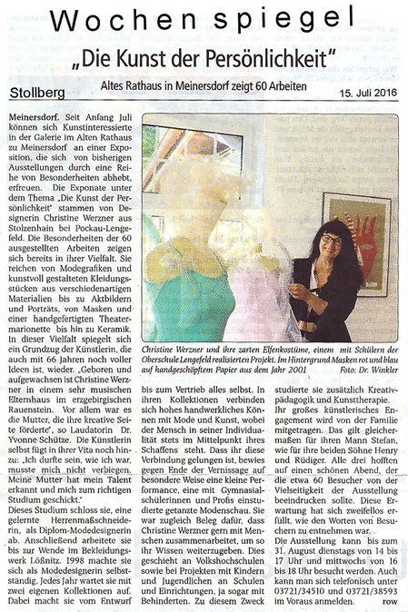 Wochenspiegel - Ausgabe Stollberg - 15. Juli 2016